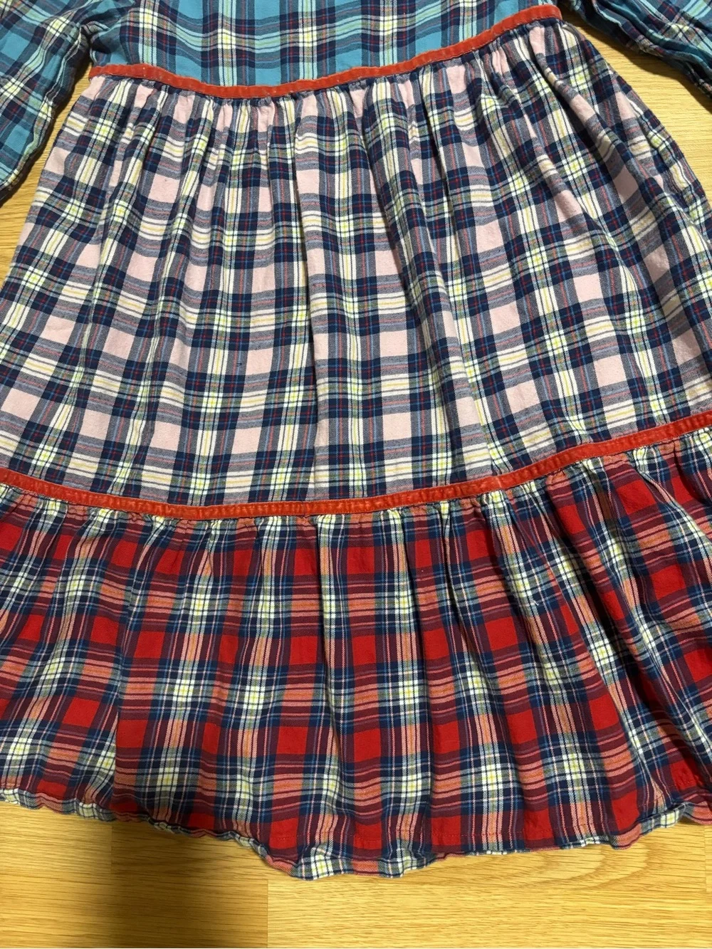 “Mini Boden” plaid dress size 11-12